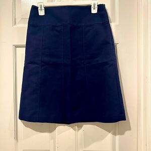 Classic Ralph Lauren Black Label 100% Cotton True Blue A-Line Skirt Sz 8 NWOT